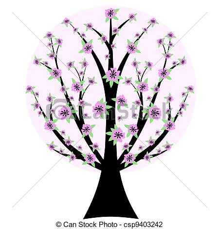 450x470 Cherry Blossom Drawings Clipart
