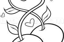 210x140 Tag Simple Cherry Blossom Tree Drawing