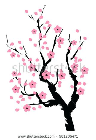 323x470 Huge Collection Of 'japanese Cherry Blossom Tree Drawing
