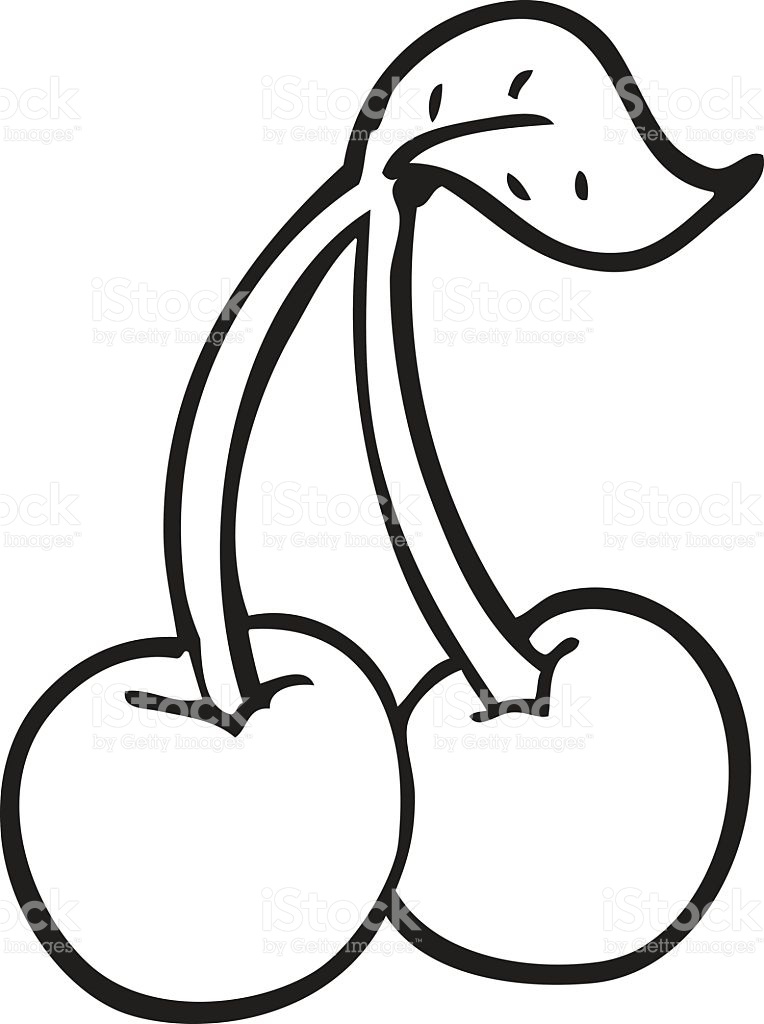 764x1024 Cherry Drawing Black And White For Free Download