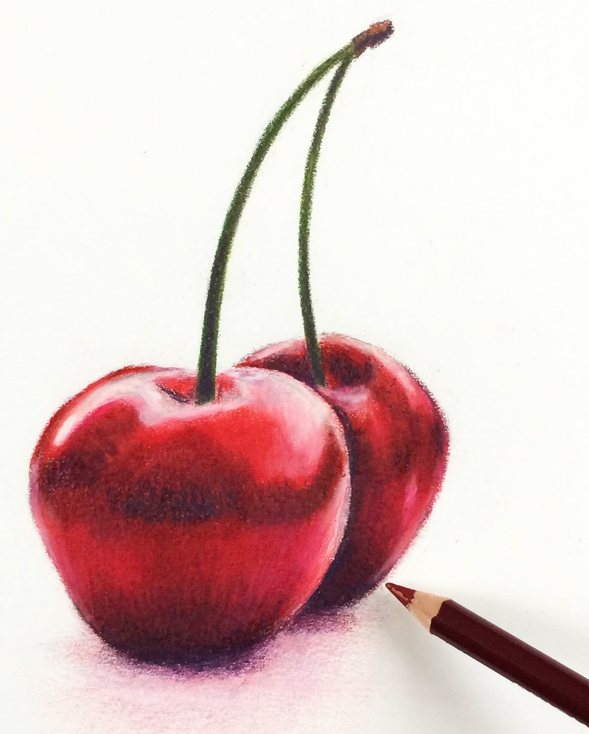 1172x1461 Cherry Drawing Art Drawing Skill