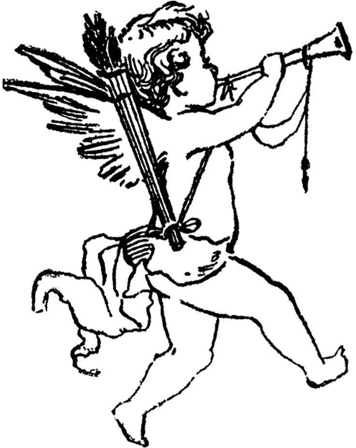 736x924 Collection Of Free Cherub Drawing Download On Ui Ex