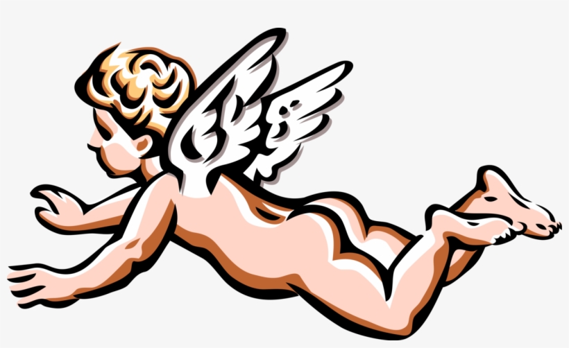 820x502 Vector Illustration Of Angelic Spiritual Cherub Angel
