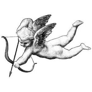 300x300 raffaello's cherubcupid cling stamp for acrylic block