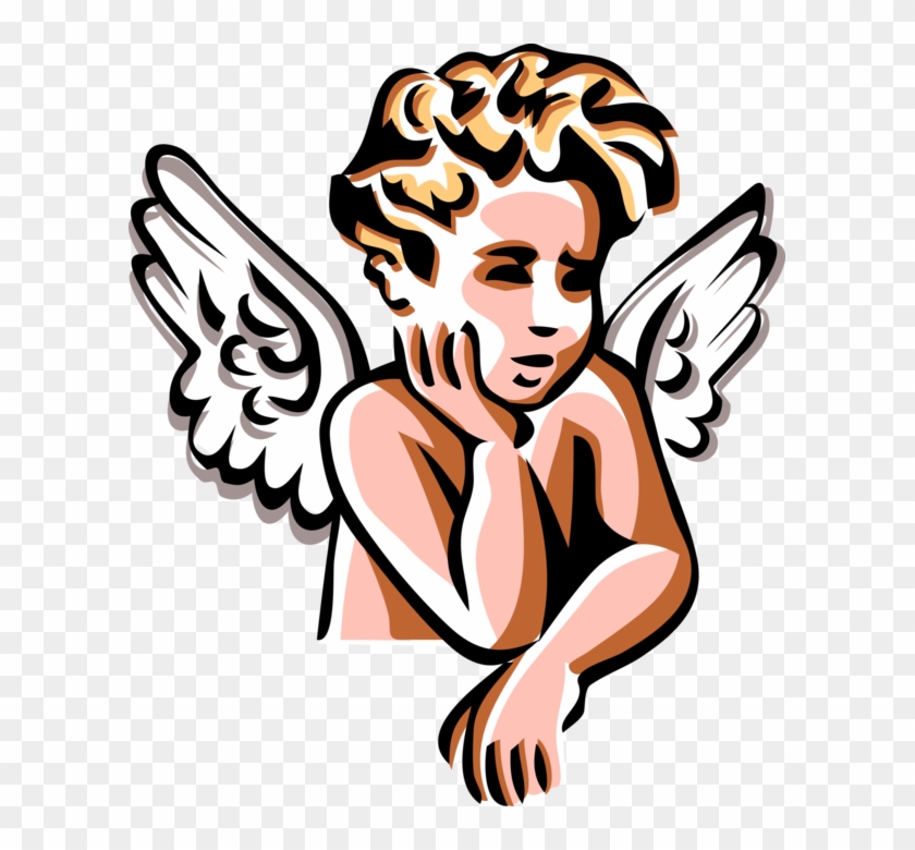 840x780 Vector Illustration Of Angelic Spiritual Cherub Angel