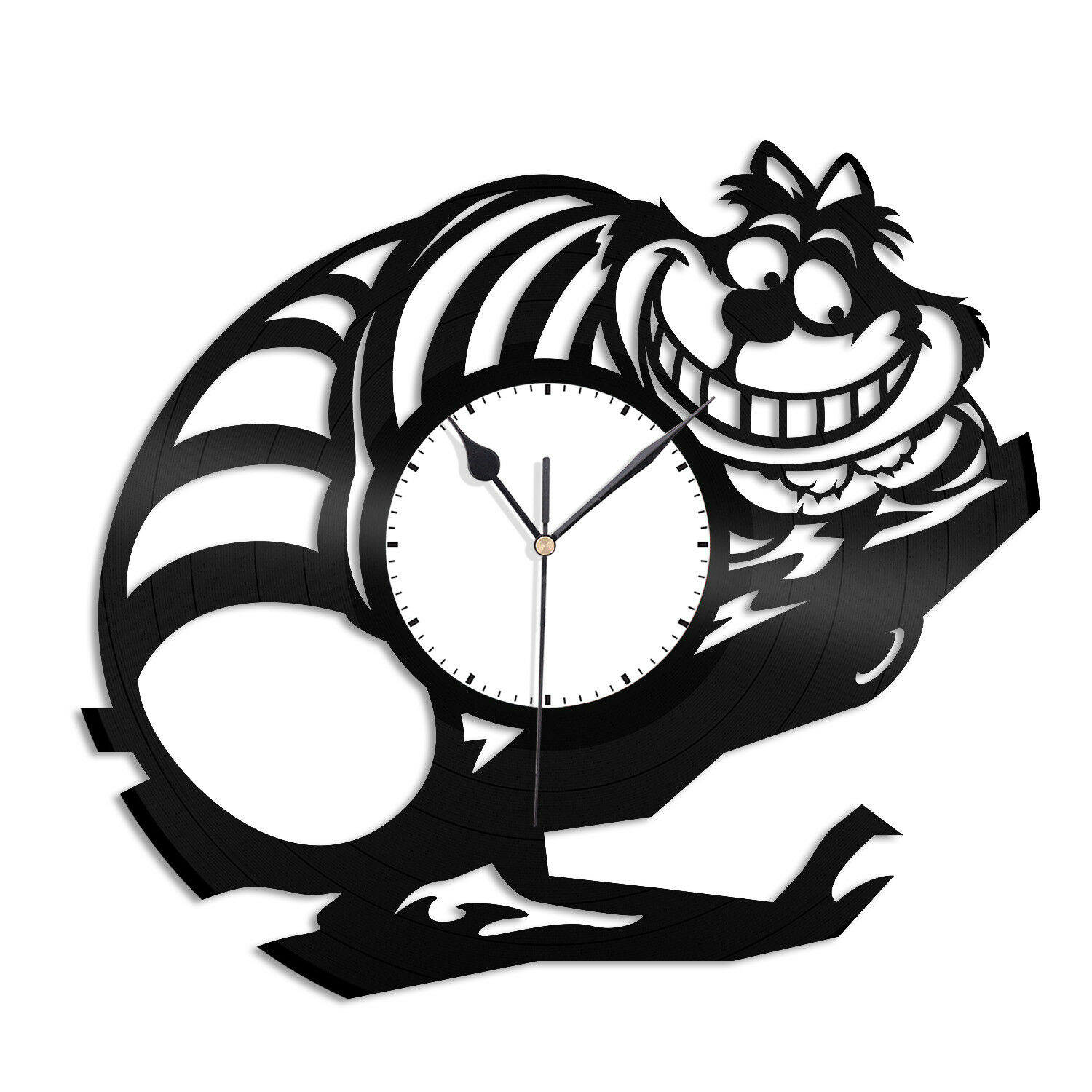 1500x1500 Cheshire Cat Vinyl Wall Clock Record Cartoon Unique Art Design