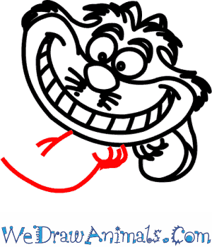 300x350 How To Draw Cheshire Cat