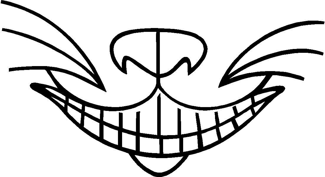 Cheshire Cat Smile Drawing Free download on ClipArtMag