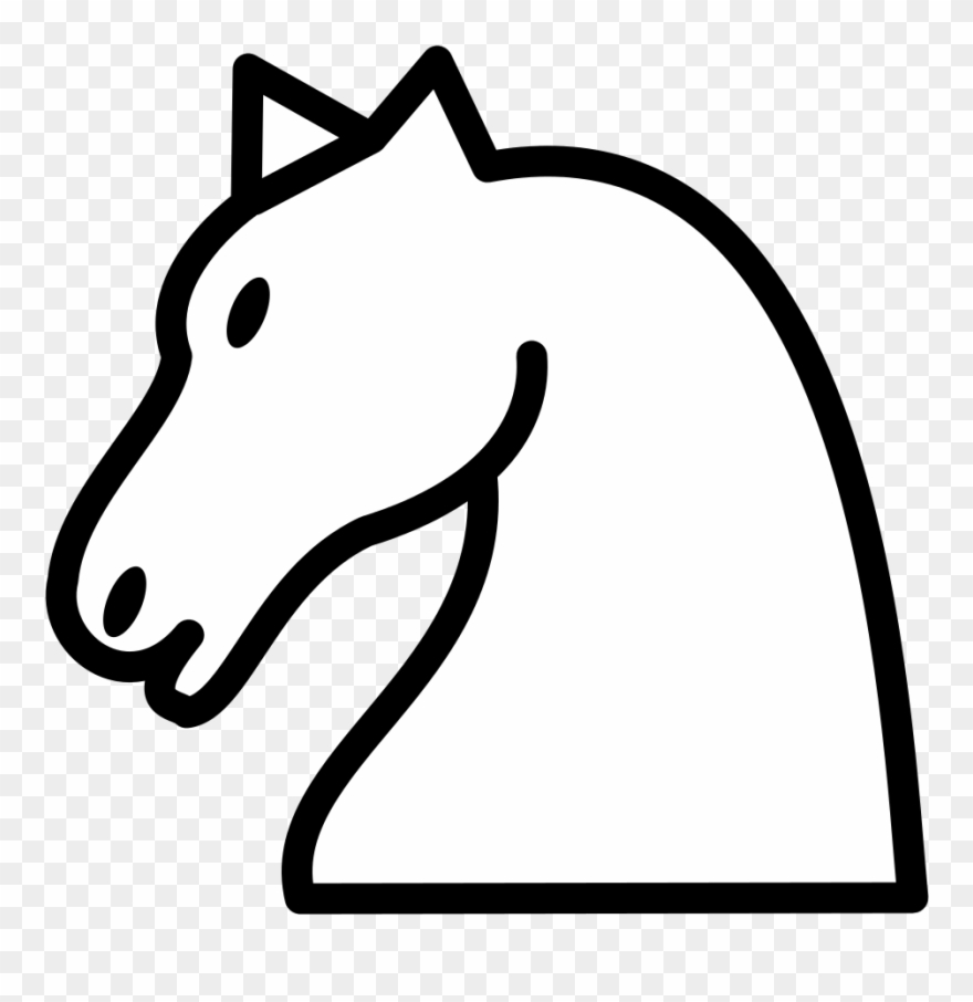 880x906 Knight Chess Piece Drawing Clipart