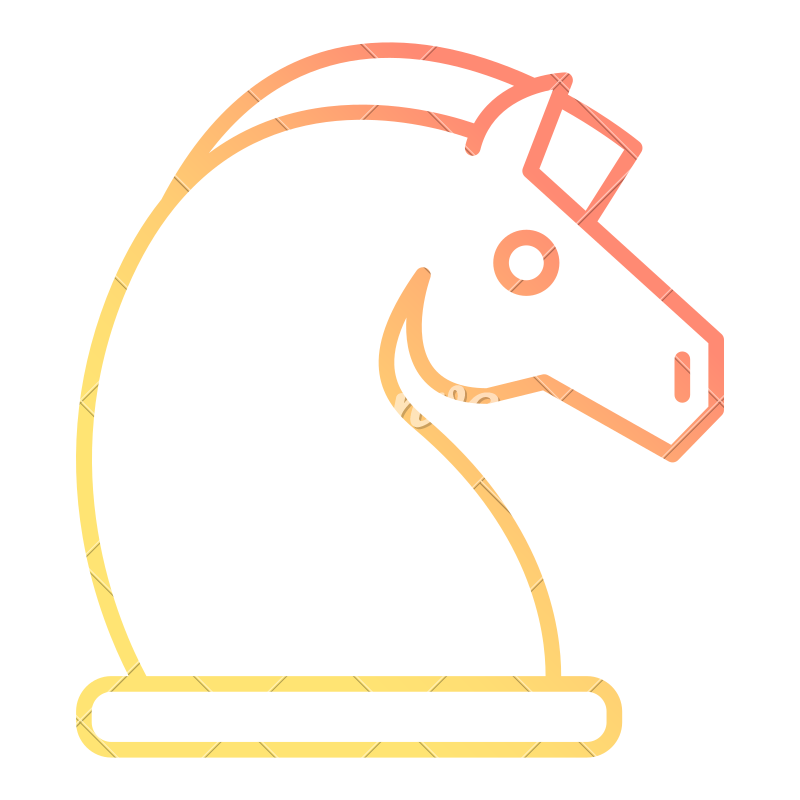 800x800 Knight Chess Piece Icon