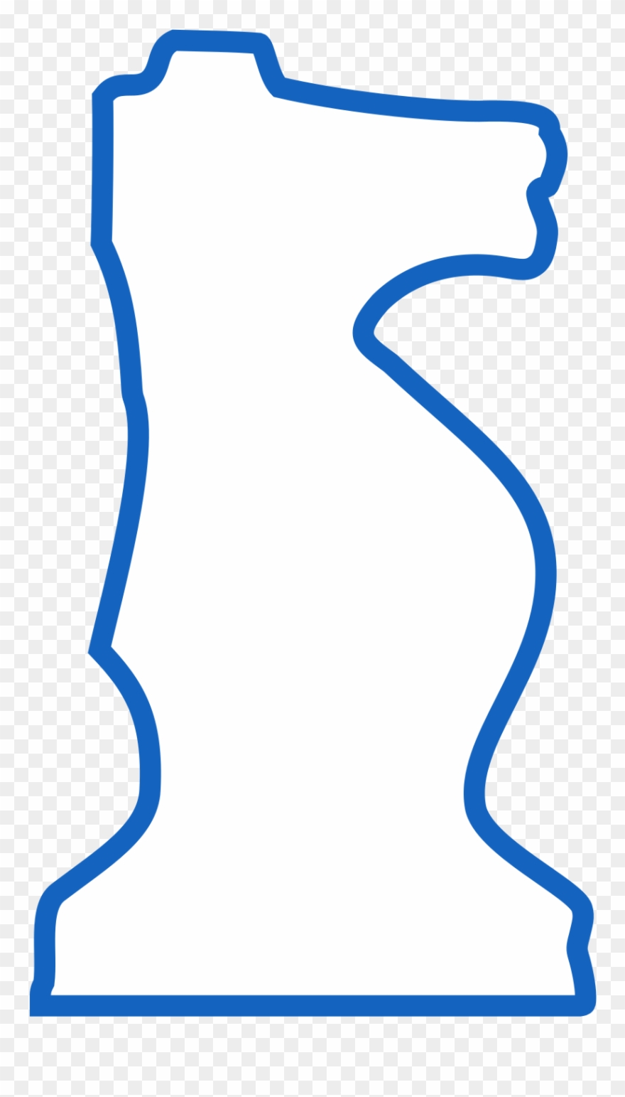 880x1543 Silhouette Staunton Chess Piece Knight Caballo Clipart