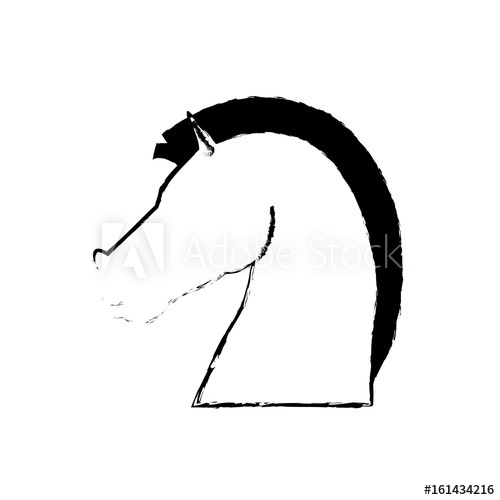 500x500 Chess Knight Strategy Business Websites Image Vector Illustration