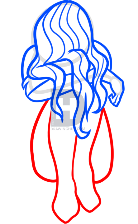 443x720 How To Draw A Girl Crying, Step