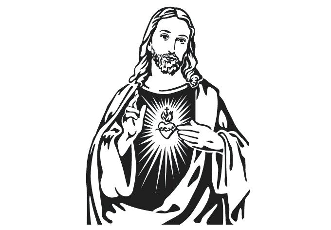 680x472 Black And White Drawings Of Jesus Christ Line Free Download Clip