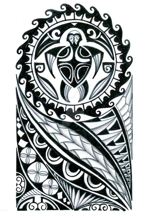 500x744 Coolest Polynesian Tattoo Designs