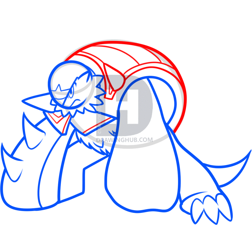 805x720 How To Draw Chesnaught, Step