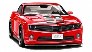 320x180 How To Draw Chevy Camaro Car Tutorials And Online Canvas