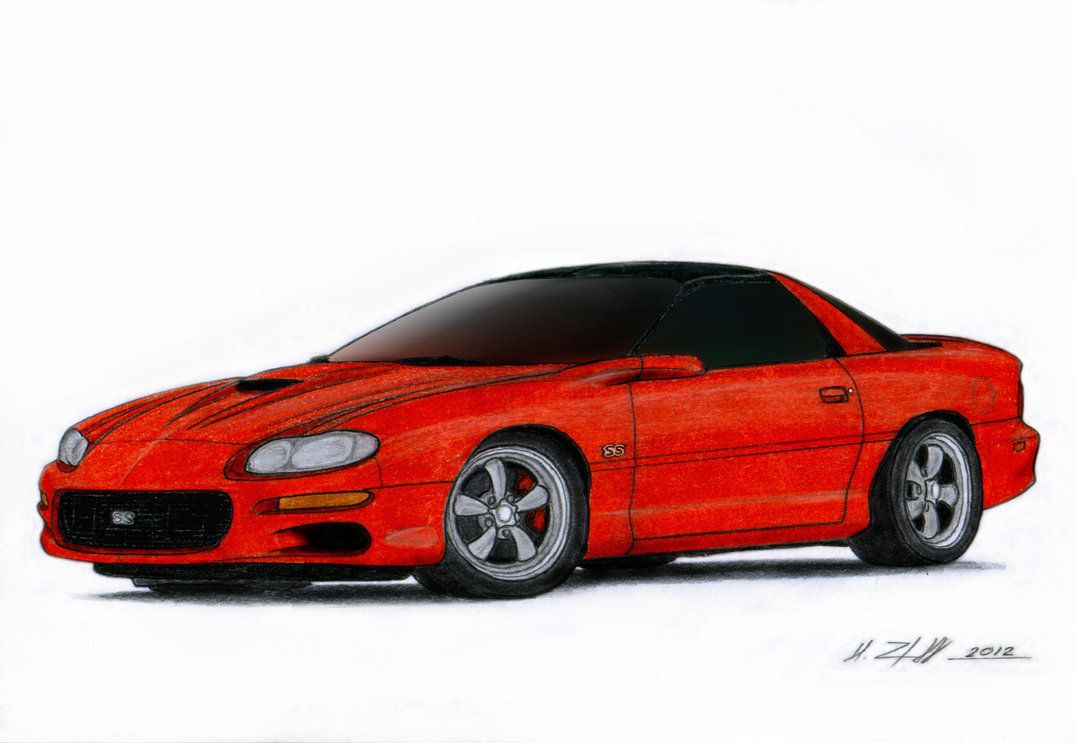 1075x743 Chevrolet Camaro Ss Drawing