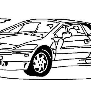 300x280 Chevrolet Cars Corvette Coloring Pages Kids Play Color