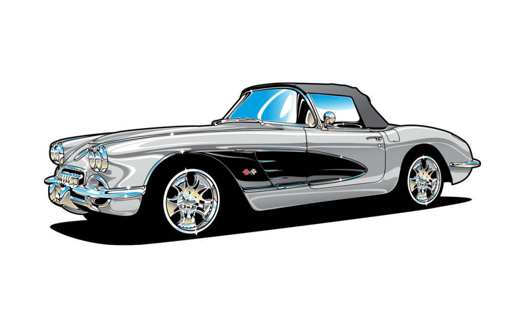 1024x640 Corvette Drawing Picture