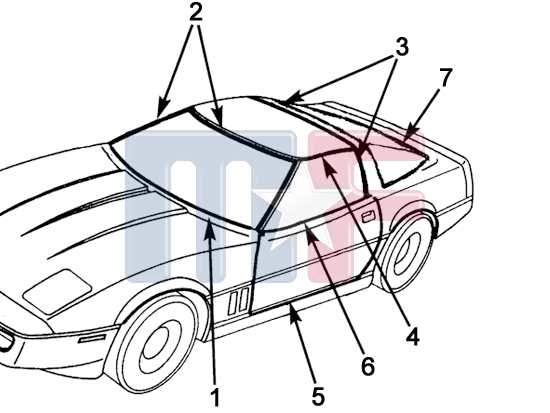 550x413 gm belt weatherstrip outer left chevrolet corvette mampf