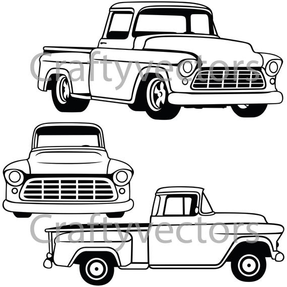 570x570 Chevrolet Truck Vector Etsy