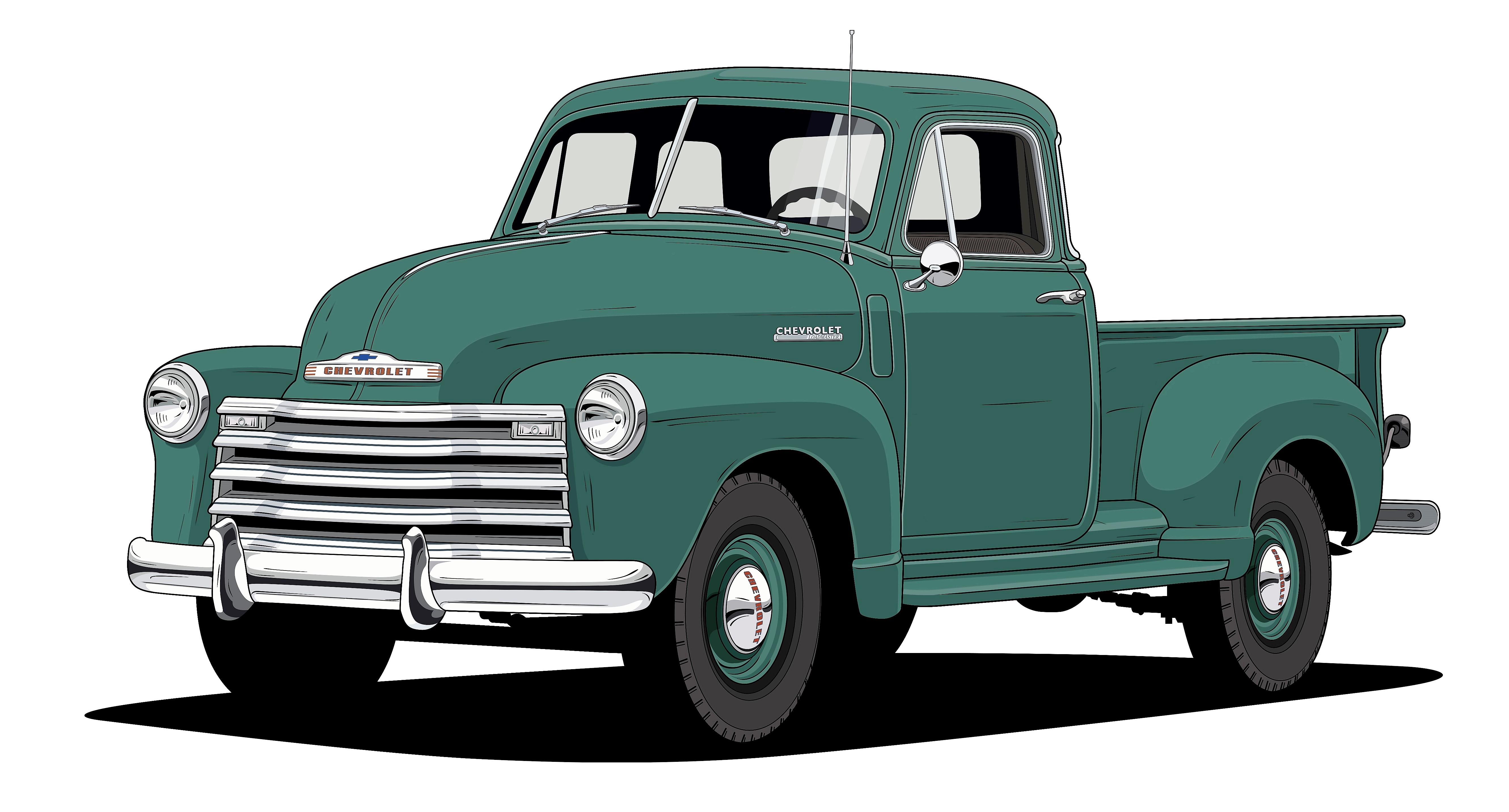 Chevy C10 Drawing Free download on ClipArtMag