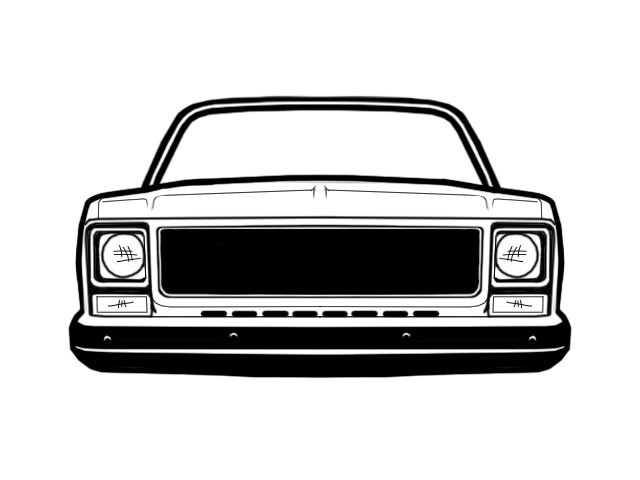 640x480 Square Body Chevy Silhouette