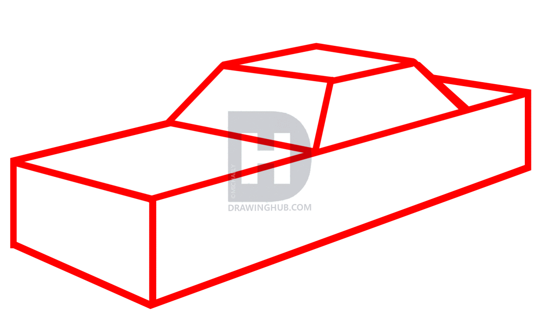 1080x663 How To Draw Jeff Gordons Car Step