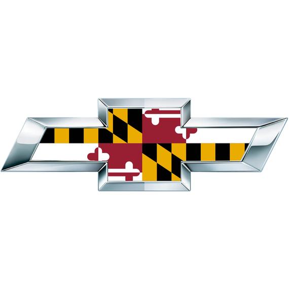 570x570 Maryland Flag Vinyl Sheets For Chevy Emblem Bowtie Silverado Etsy