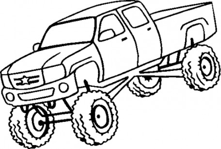 456x307 Chevy Pickup Truck Clipart