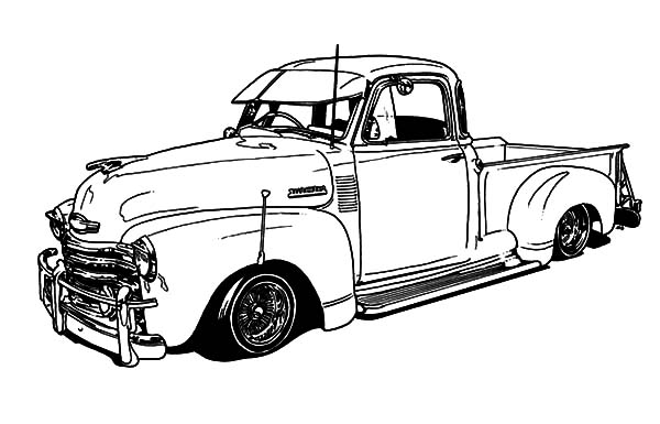 600x385 Chevy Truck Coloring Pages