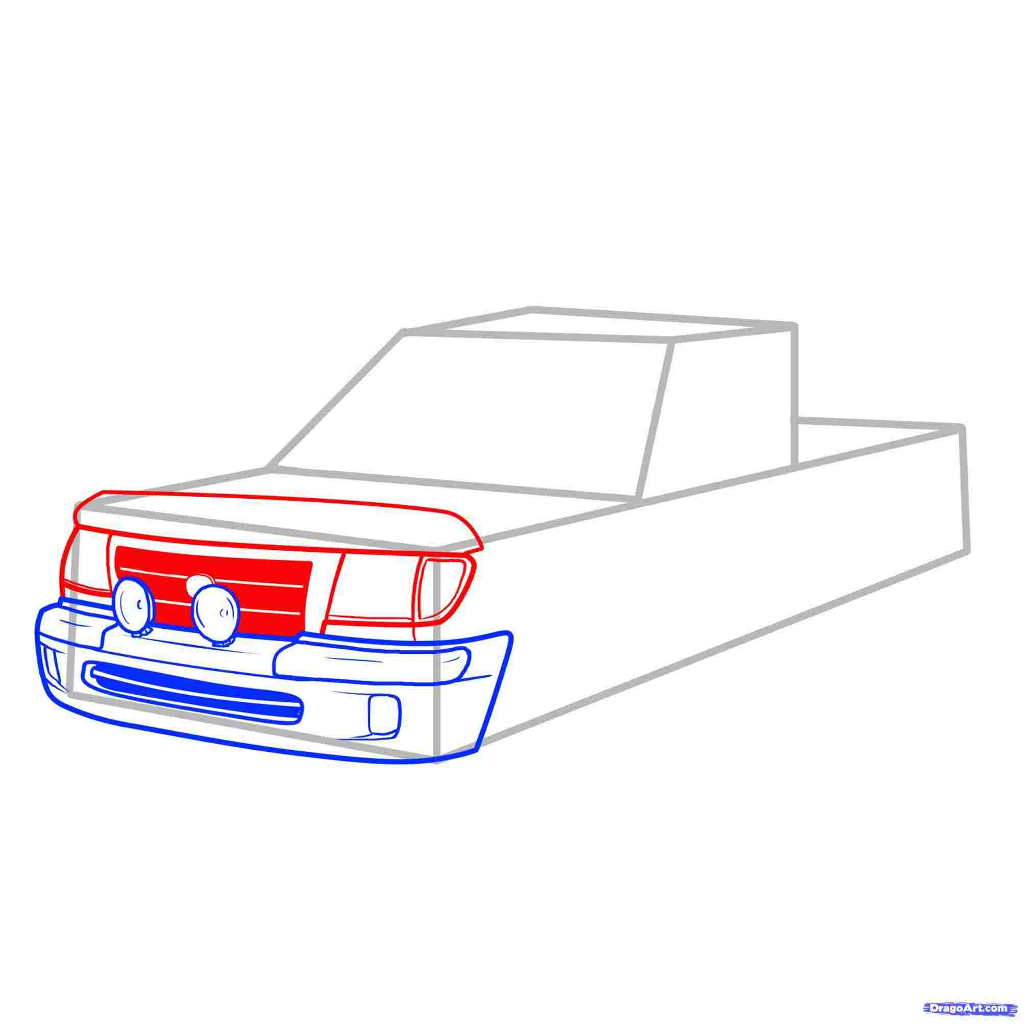 2014x2014 How To Draw A Chevy Truck Step