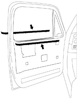250x318 fullsize chevy gmc truck beltline window felts set