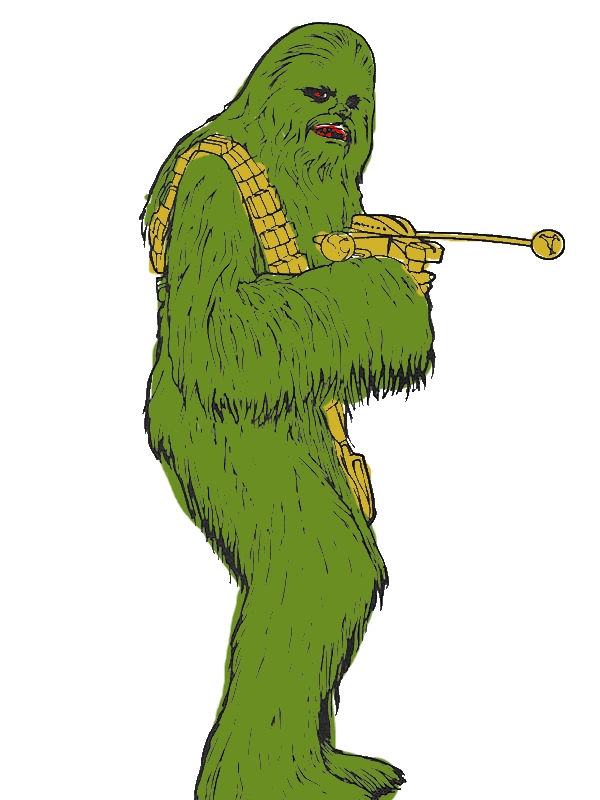 600x800 chewbacca in star wars coloring