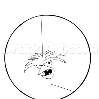 403x403 draw angry bird chewbacca, step