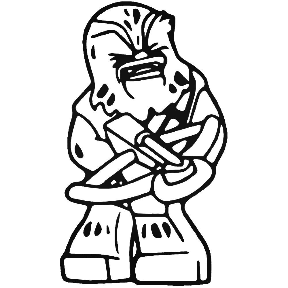 1000x1000 Star Wars Lego Chewbacca Decal Sticker