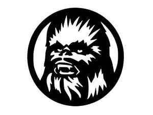 300x225 chewbacca star wars vinyl decal car sticker wall truck choose size