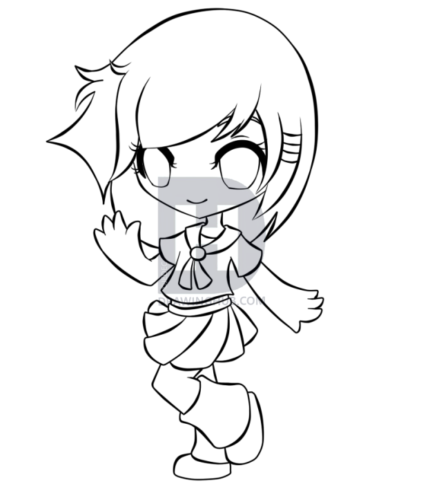 Chibi Anime Girl Drawing Free Download On Clipartmag 