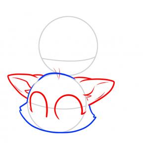 289x302 How To Draw Chibi Cats, Step