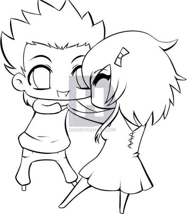 Chibi Couple Drawing | Free download on ClipArtMag