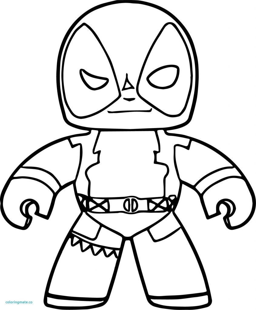 845x1024 Deadpool Chibi Coloring Pages Best Of Spiderman Deadpool Drawings
