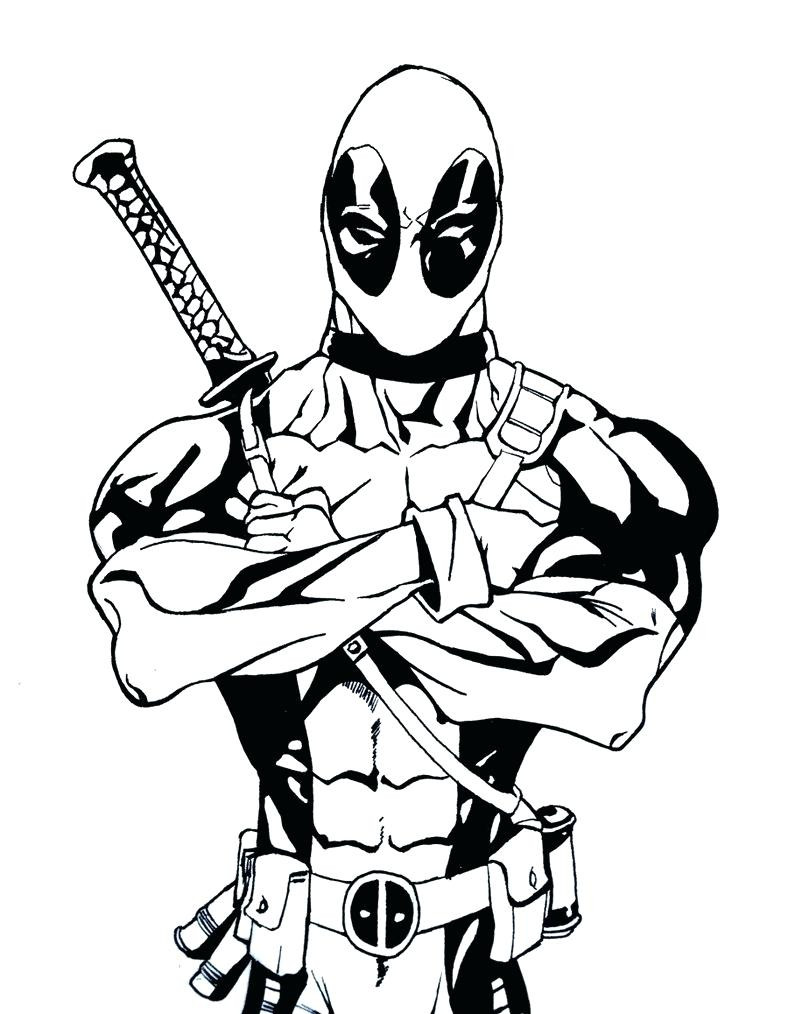 788x1014 Deadpool Chibi Coloring Pages New Coloring Pages Full Size With As