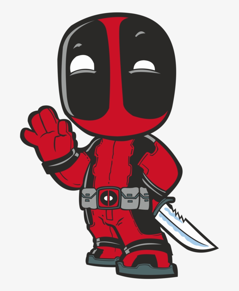820x999 Deadpool Chibi Drawing Marvel Comics Art