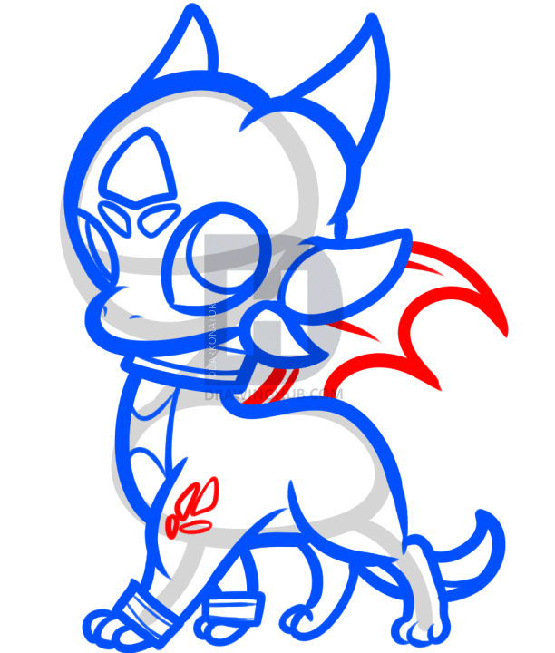 612x720 How To Draw Chibi Cynder, Cynder The Dragon, Step