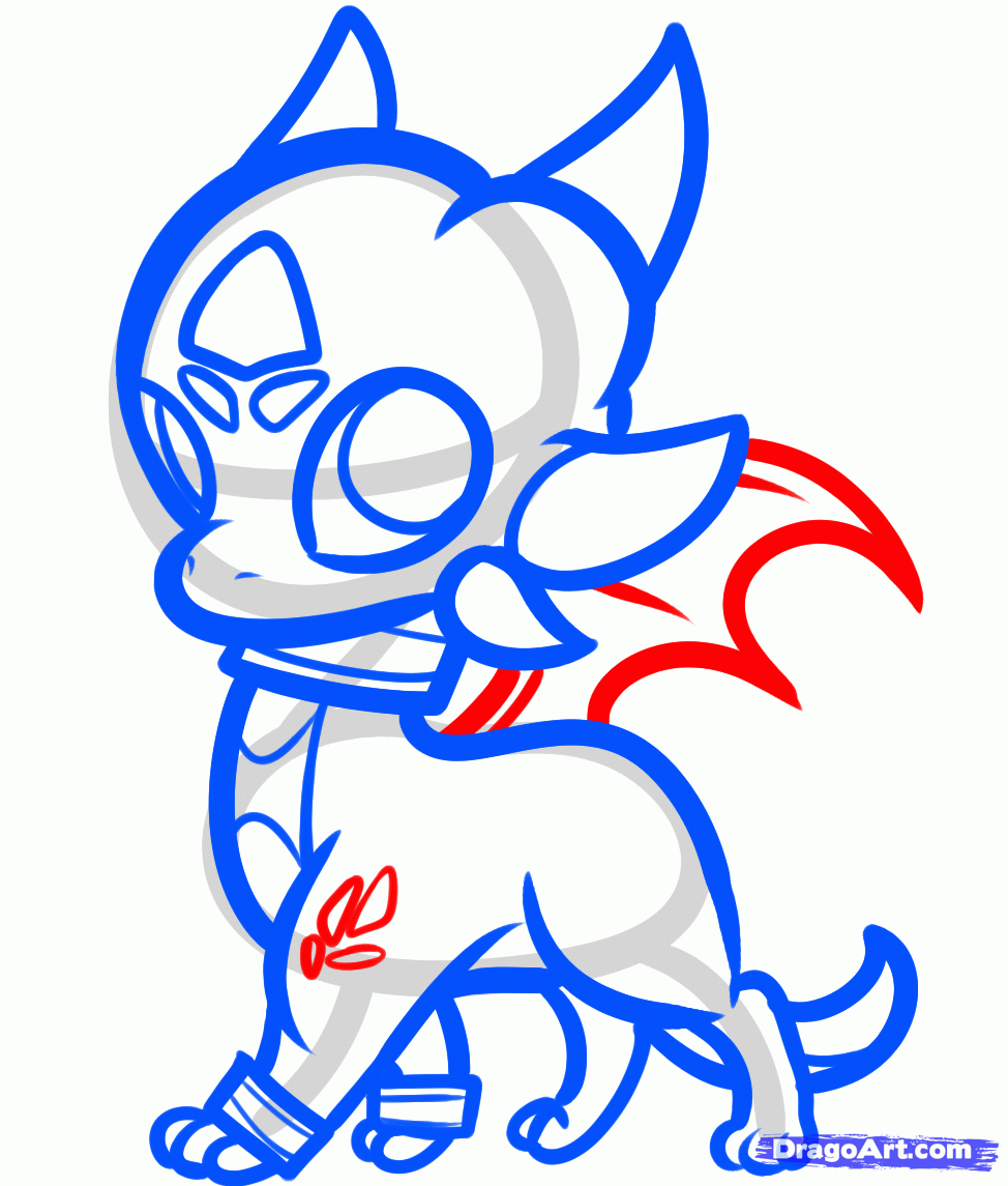 974x1145 Step How To Draw Chibi Cynder, Cynder The Dragon