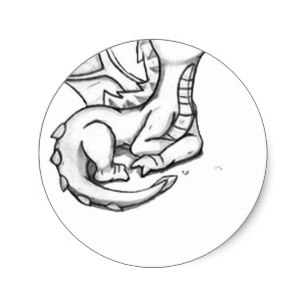 307x307 Chibi Dragon Stickers Zazzle