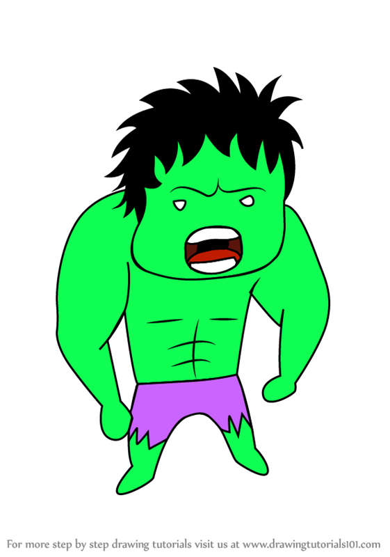 561x800 Learn How To Draw Chibi Hulk