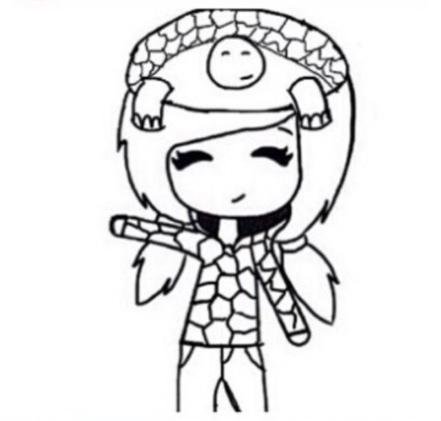 640x611 Drawing Bff M Chibi Girl J