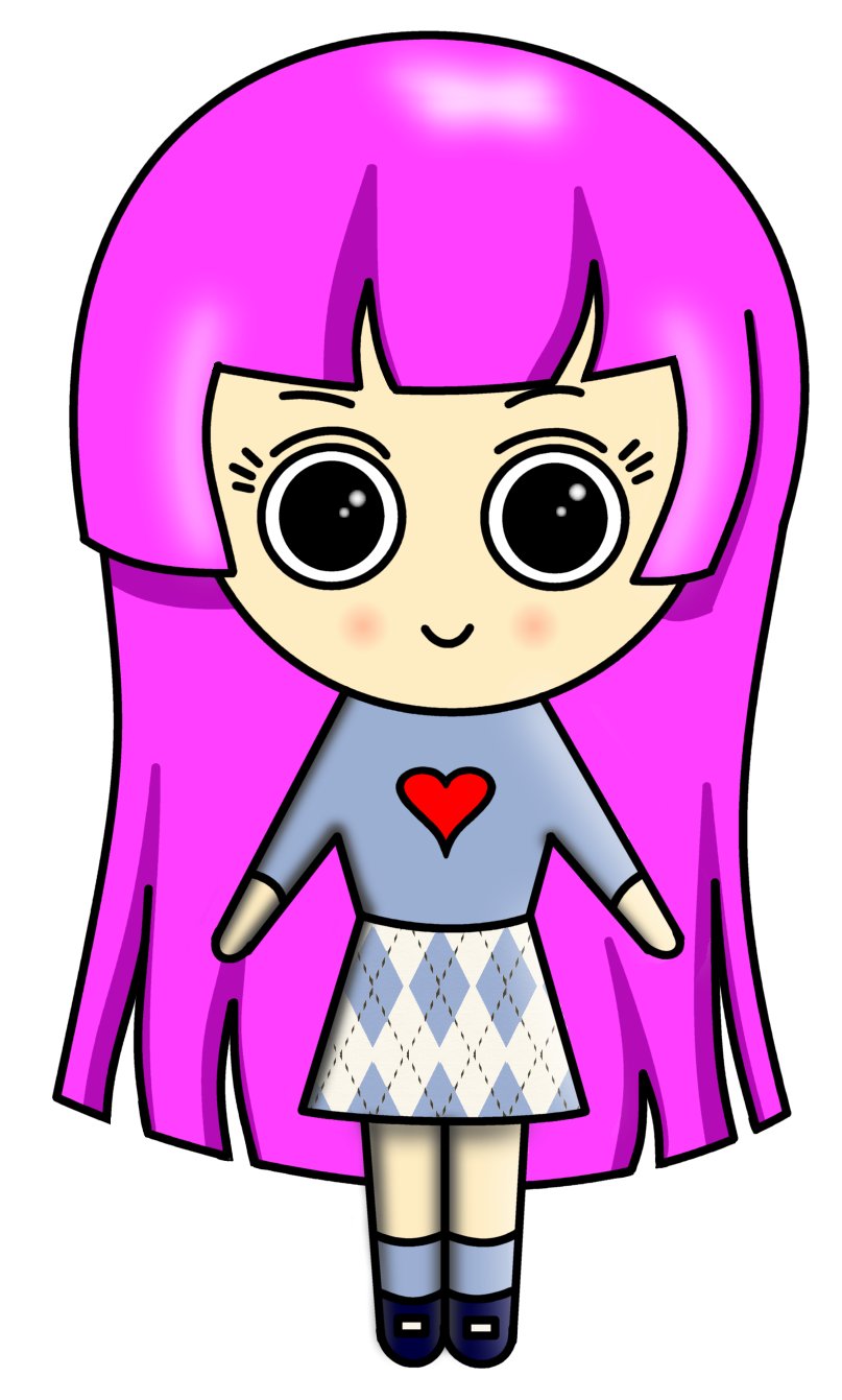 807x1341 How To Draw Cartoons Chibi Girl